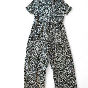 Vintage 90s Daisy Print Romper Jumpsuit